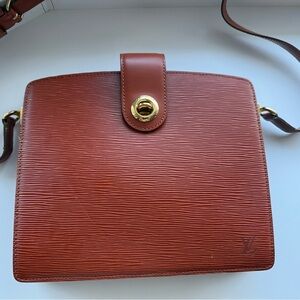 Louis Vuitton Brown Epi Capucines Crossbody Bag